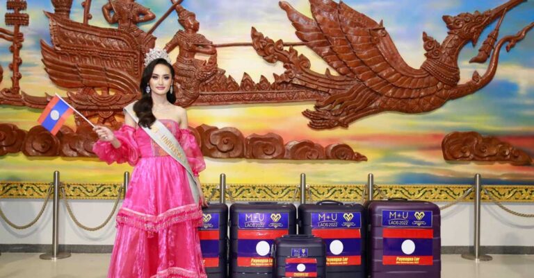 Miss Universe Laos Departs for US to Compete in Global Pageant