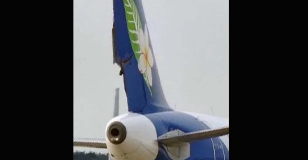 Lao Airlines hit by Air Premia jet at Incheon Airport.