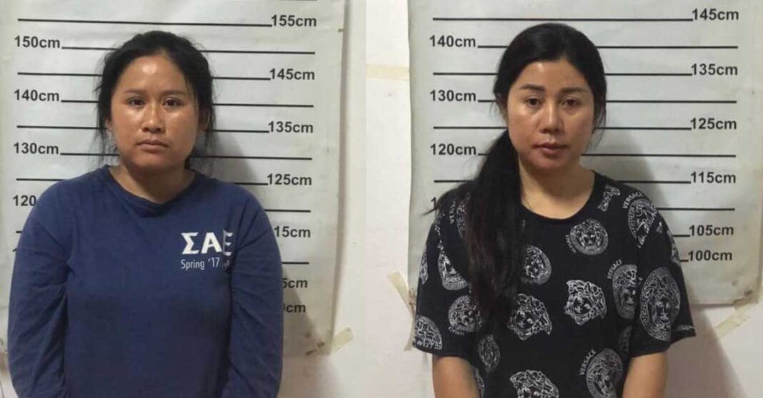 Police in Laos say the two women were behind the smuggling of drugs into Thailand in an empty fuel tanker.