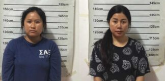 Police in Laos say the two women were behind the smuggling of drugs into Thailand in an empty fuel tanker.