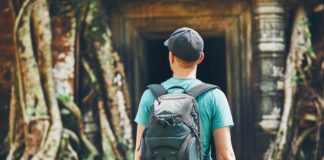 Tourist in Cambodia