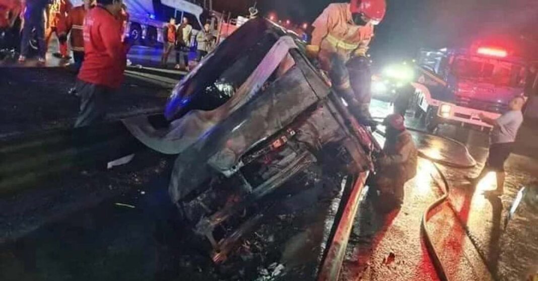 11 Burned to Death in Thailand Road Accident