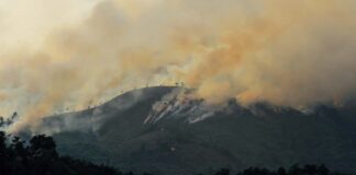 Forest fire in Phongsaly Province, Laos (Photo- Adam Cohn)