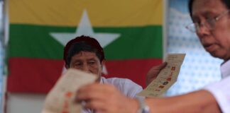 Voters in Myanmar elections held in 2015