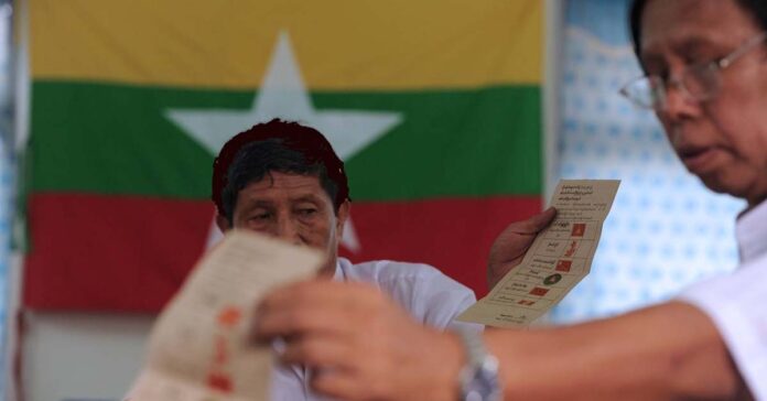 Voters in Myanmar elections held in 2015 Voters in Myanmar elections held in 2015