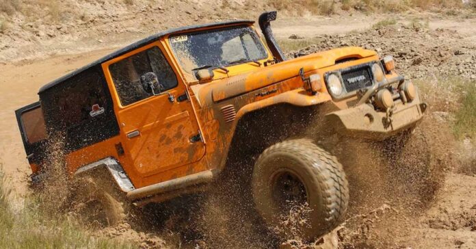 Off road 4x4 driving