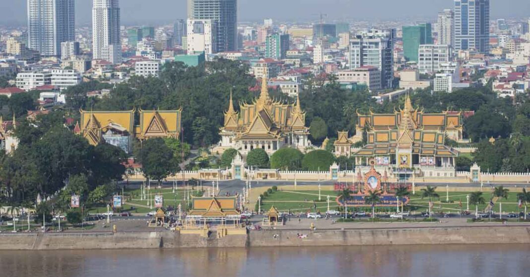 Phnom Penh cityscape.