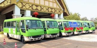 Lao Capital’s Public Transport Drives Ahead As Japan Provides Brand New Buses, Equipment Worth USD 3.7 Million