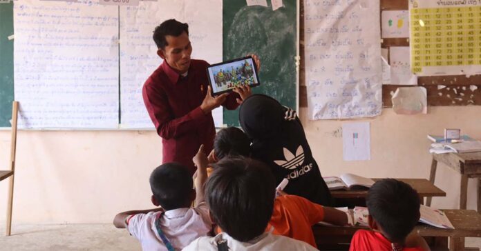 Ministry of Education, British Embassy Vientiane, World Vision Support Digital Learning in Rural Communities Throughout Laos.