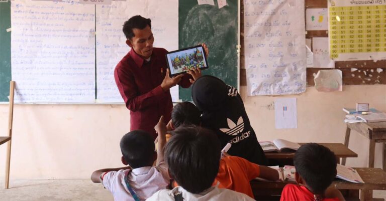 Ministry of Education, British Embassy Vientiane, World Vision Support Digital Learning in Rural Communities Throughout Laos.