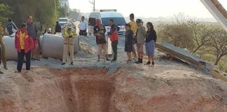 Woman falls to death at construction site in Vientiane Capital.