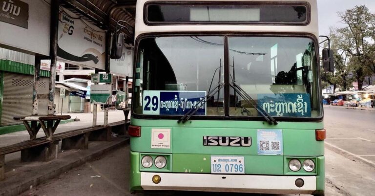 Vientiane Buses to Stop Only at Official Bus Stops From Next Month