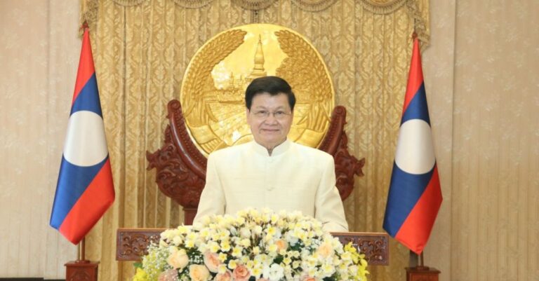 Lao President Wishes Everyone a Happy Lao New Year