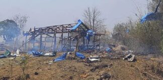 Airstrikes on Myanmar village feared to have killed 100