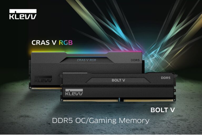 KLEVV Introduces The Latest CRAS V RGB And BOLT V DDR5 Gaming Memory