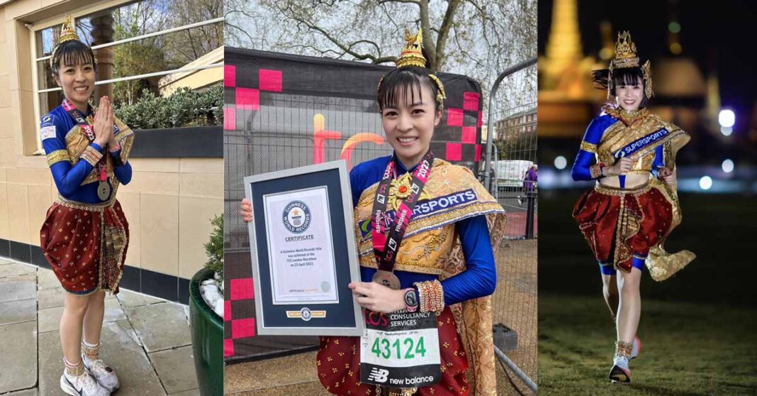 Thai Woman Sets Guinness Record for Fastest Marathon in Traditional Dress at London Marathon