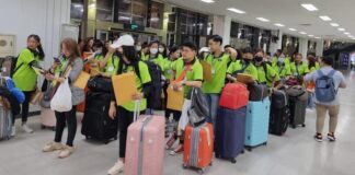 114 Lao Laborers Depart for South Korea for Seasonal Agricultural Work