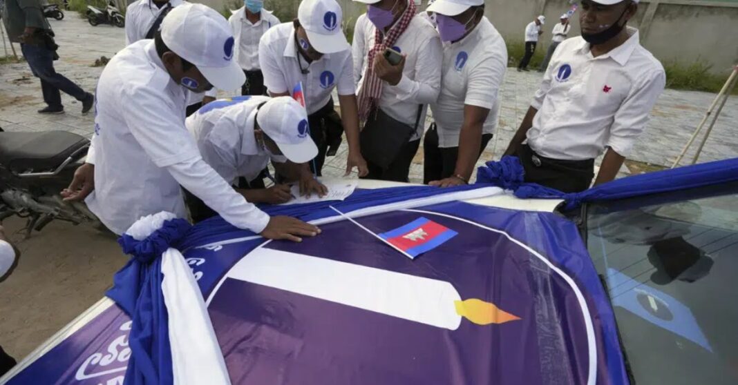 Top Cambodian opposition party denied registration for July elections, will appeal ruling