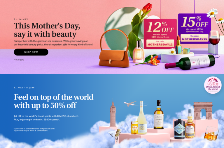 Give your Mum a treat this Mother’s Day with great deals on Beauty, Wines and Spirits from iShopChangi