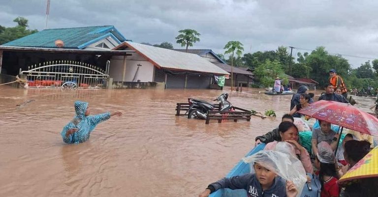 Eight Provinces in Laos Ravaged by Severe Flooding and Landslides