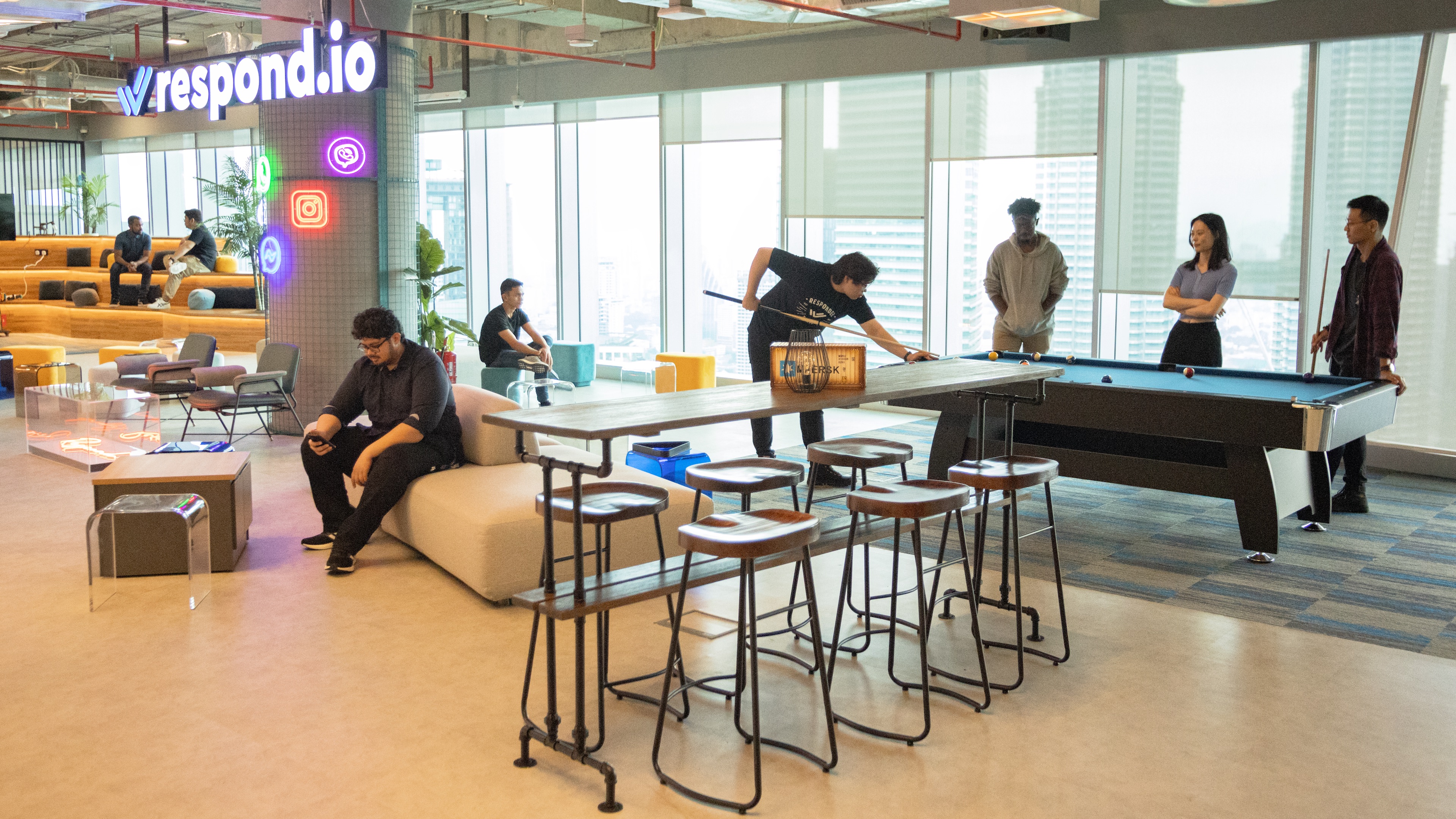 Respond.io’s new office comprises spaces for deep work, collaboration and leisure.