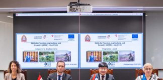 Lao Government and Team Europe Partners, Luxembourg, Switzerland and the European Union Launch New Programme to Boost Skills in Tourism, Agriculture and Forestry.