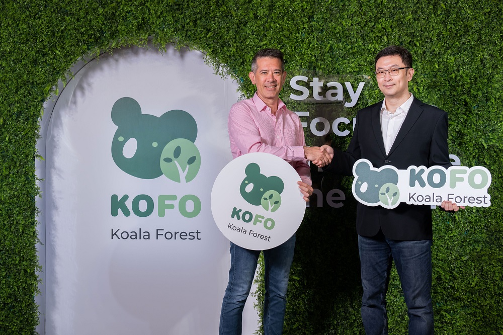(圖4)尚凡國際宣布進軍綠色領域，與全球多個非營利種樹保育組織合作，推出工具類專注App 『KOFO』。.jpg