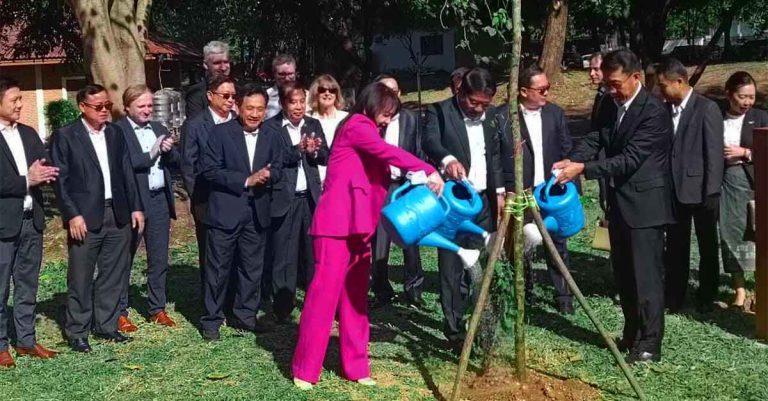 Tree Planting Ceremony Commemorates Laos, France’s 70 Years of Friendship