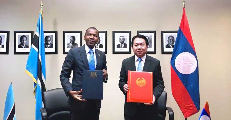 Laos, Botswana Forge New Friendship in Landmark Signing Ceremony