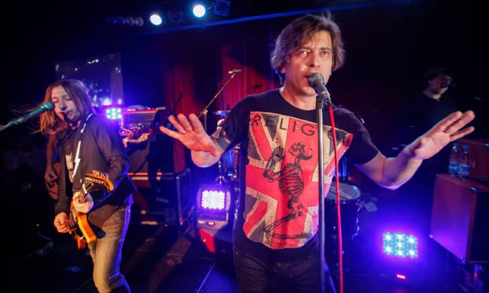 Bi-2 one of the most successful Russian-language rock bands since the end of the Soviet Union are critical of the war in Ukraine Photograph Pavel GolovkinAP