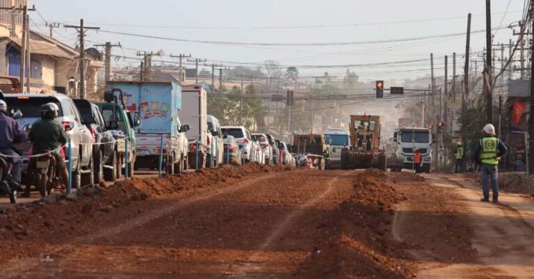 Major Road Upgrade Project in Vientiane to Be Completed by March 2025