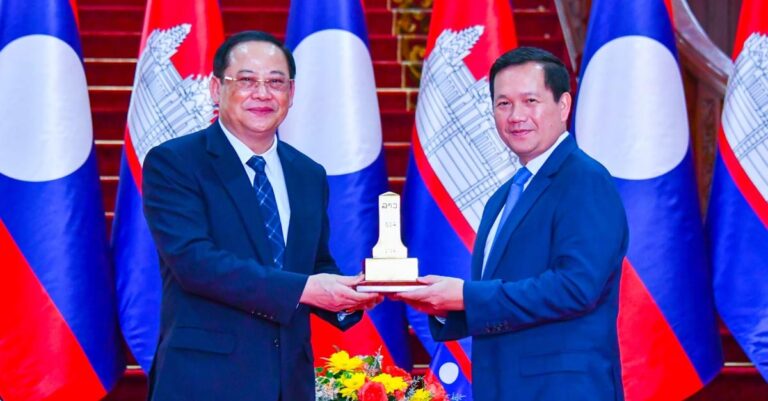 Cambodian Prime Minister Hun Manet Strengthens Bilateral Ties with First Official Visit to Laos