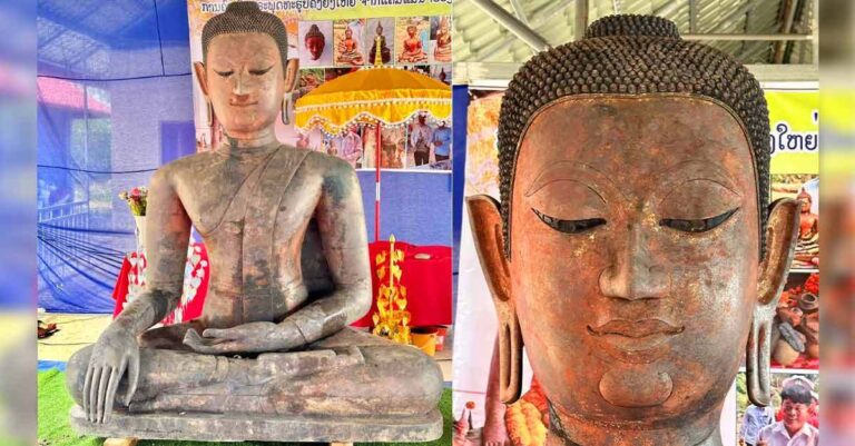 Largest Buddha Statue Unearthed in Laos Sparks Viral Debate Over Ownership Among Mekong River Nations