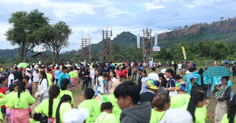 Bamboo Rockets Light Up Vientiane’s Skies in Annual Festival