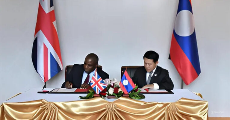 Laos, United Kingdom, Northern Ireland Ink Deal on Green Economy Framework