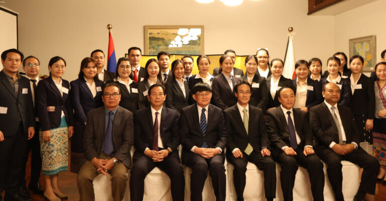 Japanese Ambassador Celebrates Lao Scholars Heading to Japan