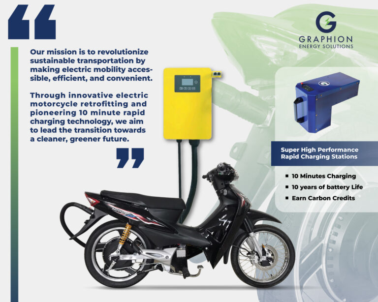 Graphion Energy Unveils 10-Minute Charging Technology for Electric Motorcycles in Laos