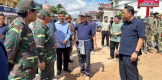 Lao Government Oversee Flood Relief Efforts in Vientiane Amid High Water Levels