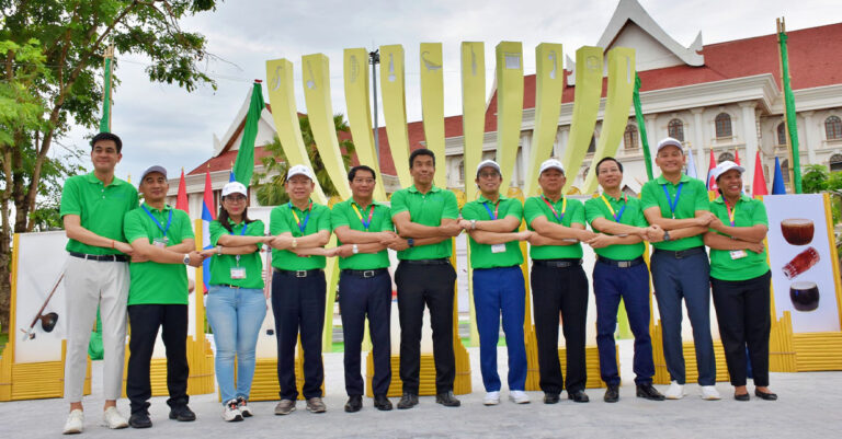 Symbol of ASEAN Musical Instruments Unveiled at Patuxay Park