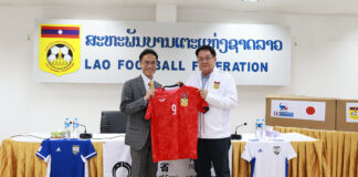 Japan Boosts Laos Grassroots Football with Training Gear Donation