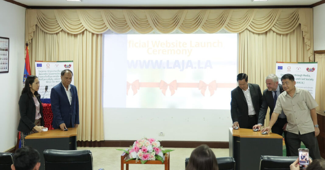 Lao Journalists’ Association Unveils First Digital Hub for Environmental Advocacy