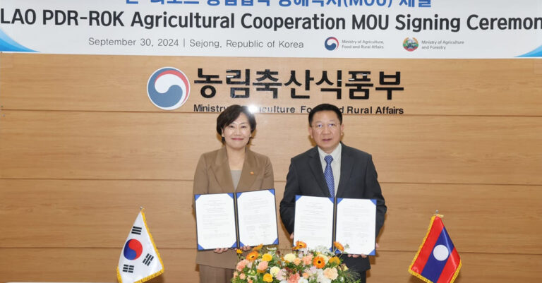 Laos and South Korea Deepen Agricultural Cooperation in Key Areas