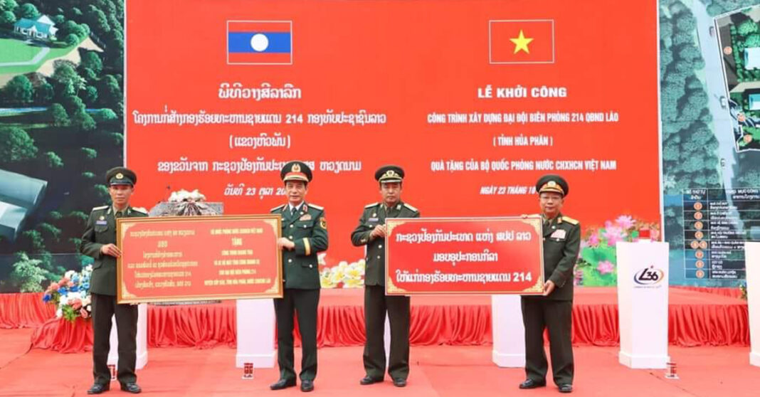 Vietnam, Laos Strengthen Security Ties with Joint Exercise, New Military Camp