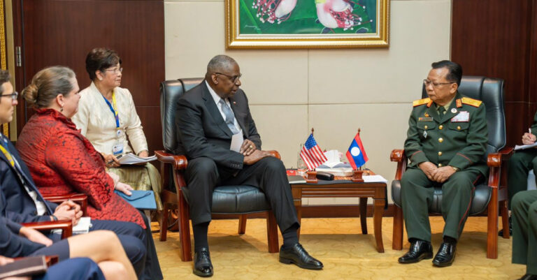 Lloyd Austin Strengthens US-Laos Ties as China Declines Meeting