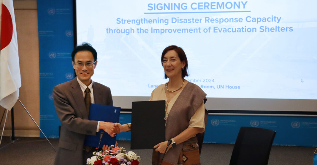 Japan, UNDP Partner to Support Evacuation Centers in Laos