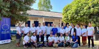 A diverse group of Lao youth spent the weekend planting trees as part of the EU Green Diplomacy Weeks in ASEAN 2024.