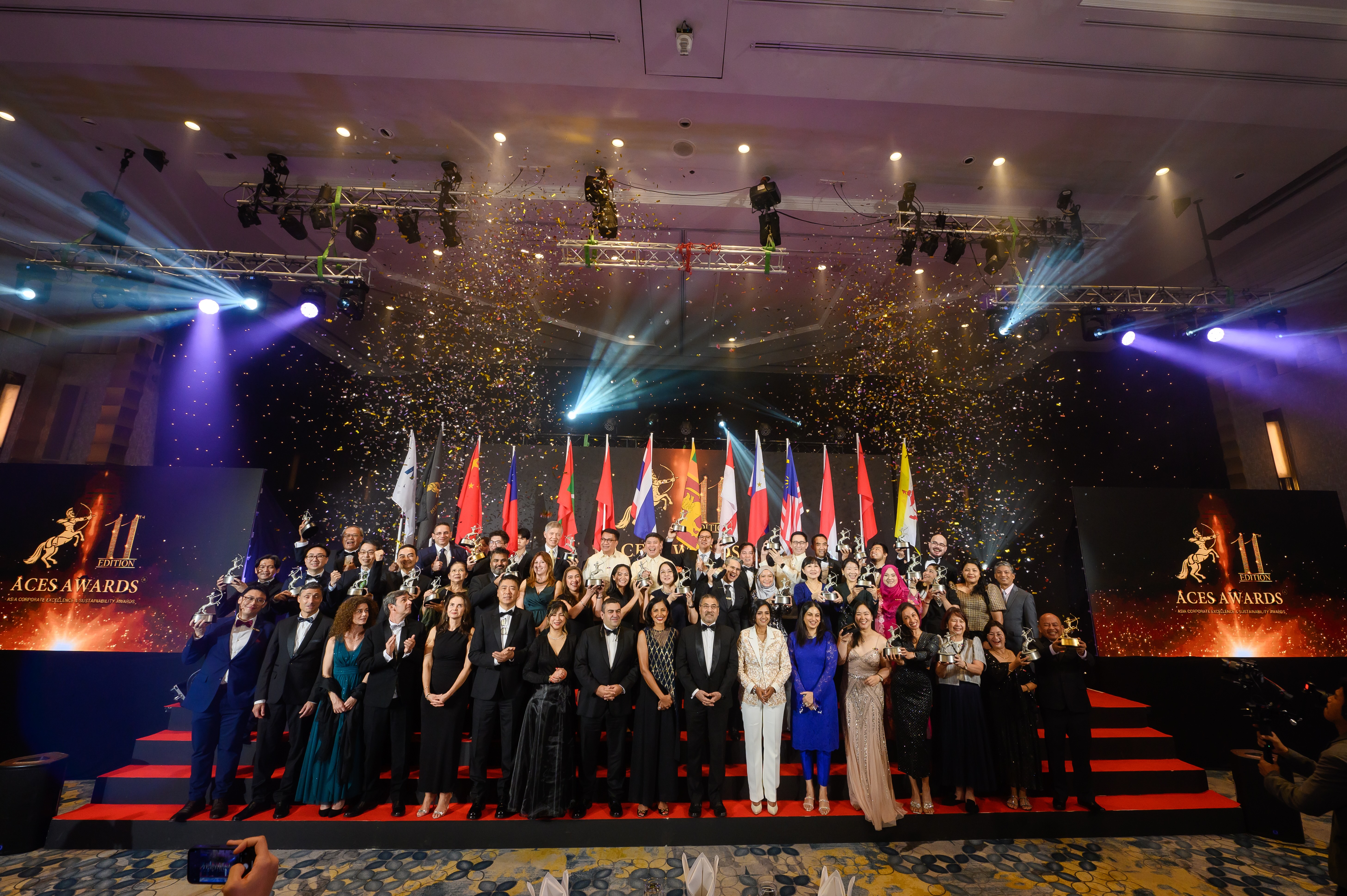 Honouring Excellence in Sustainability: 34 visionary companies and businesses were celebrated on day 1 of the ACES Awards 2024, for their remarkable commitment to championing sustainability, driving meaningful impact across Asia at the ACES Awards 2024.