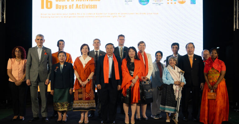 Government, Development Partners Unite to Close the 16 Days of Activism Against Gender-Based Violence Campaign in Laos.