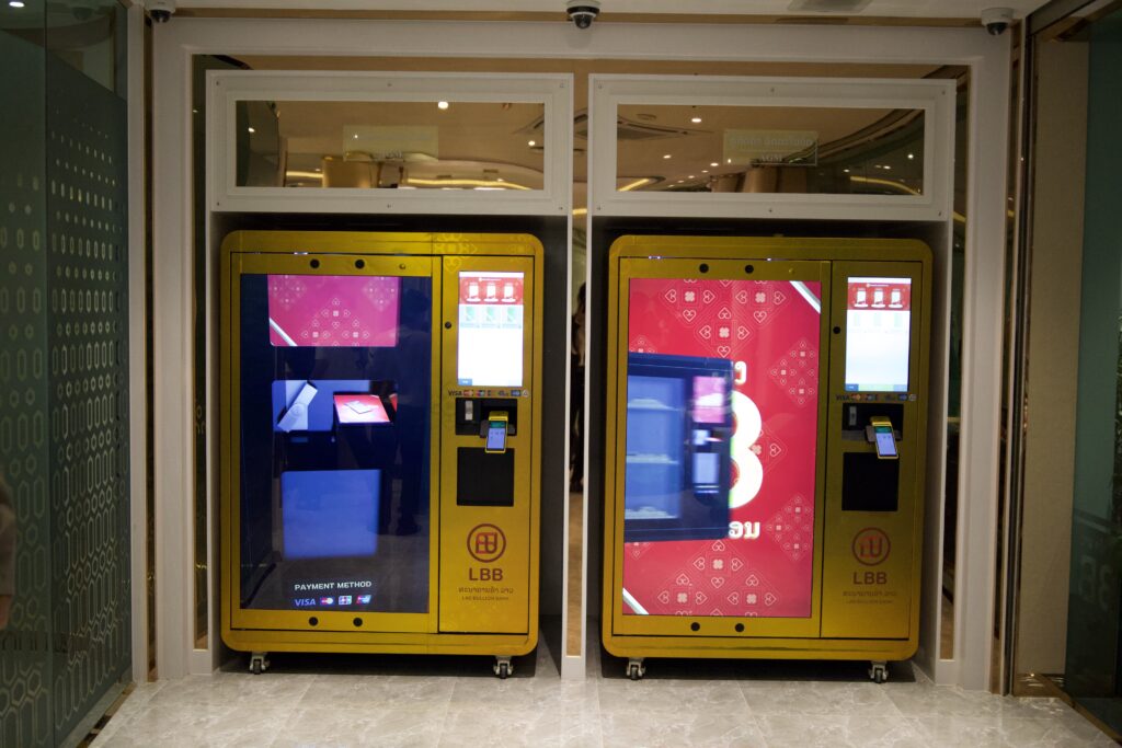 Lao Bullion Bank's gold vending machines