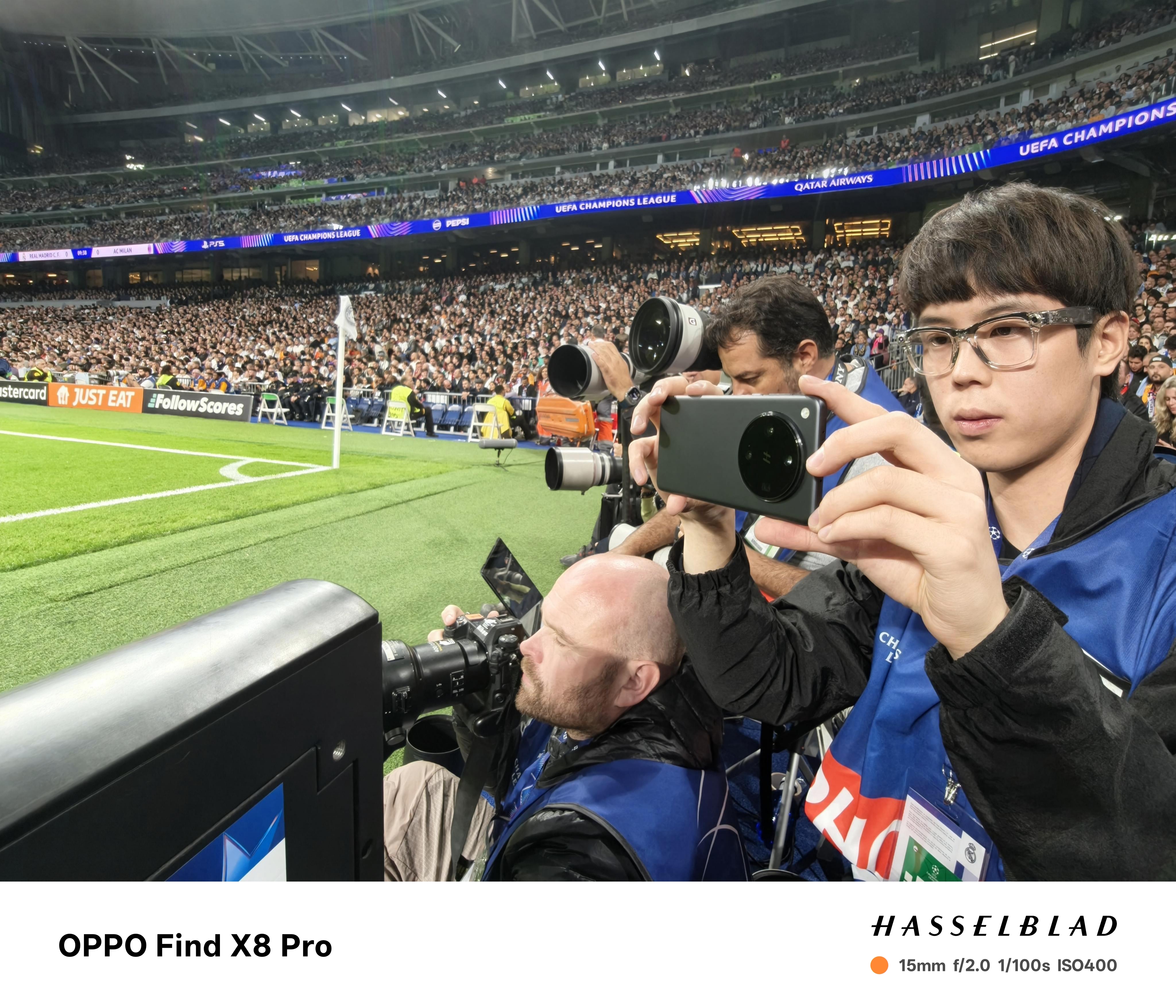 OPPO Find X8 Pro as the Matchday Phone